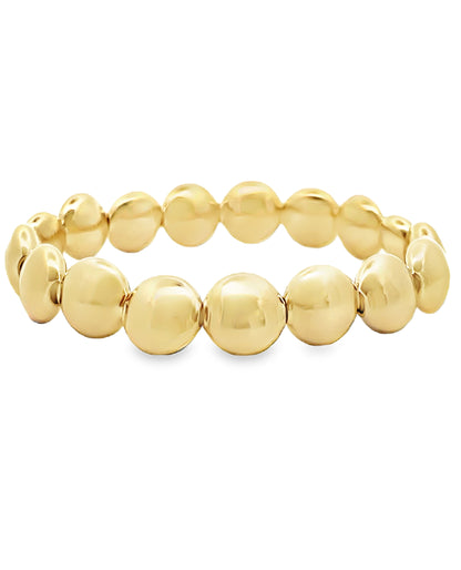 Gold Filled Flat Disc Bracelet