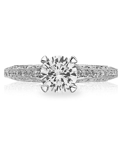 Tacori 2616 RD7.5 Classic Crescent Platinum Engagement Ring