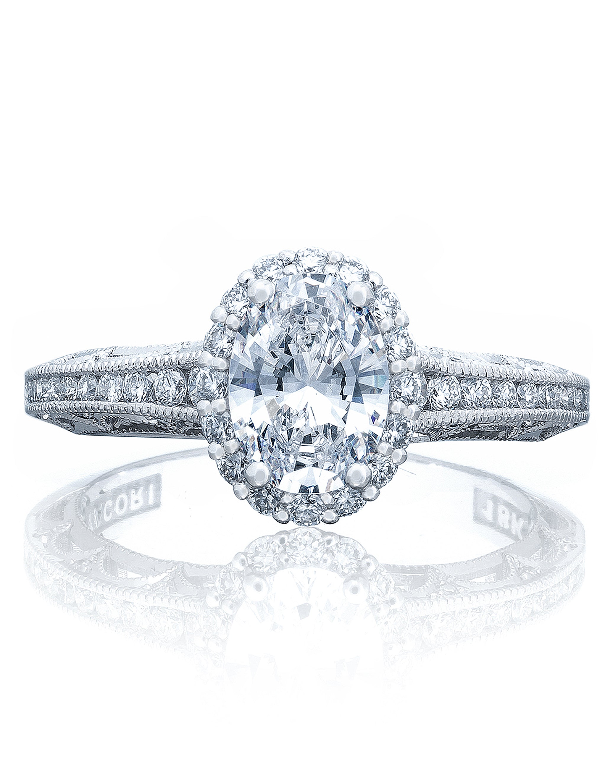 Tacori 2618 OV 8x6W Reverse Crescent Engagement Ring