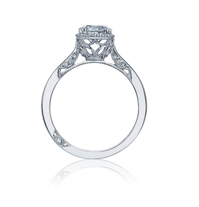 Tacori 2620 RDMDP 18K White Gold Dantela Engagement Ring Setting