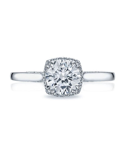 Tacori 2620 Dantela Engagement Ring Setting in 18K White Gold