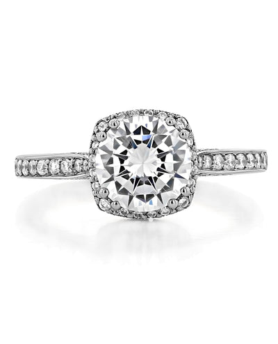 Tacori 2620 RDMDP 18K White Gold Dantela Engagement Ring Setting