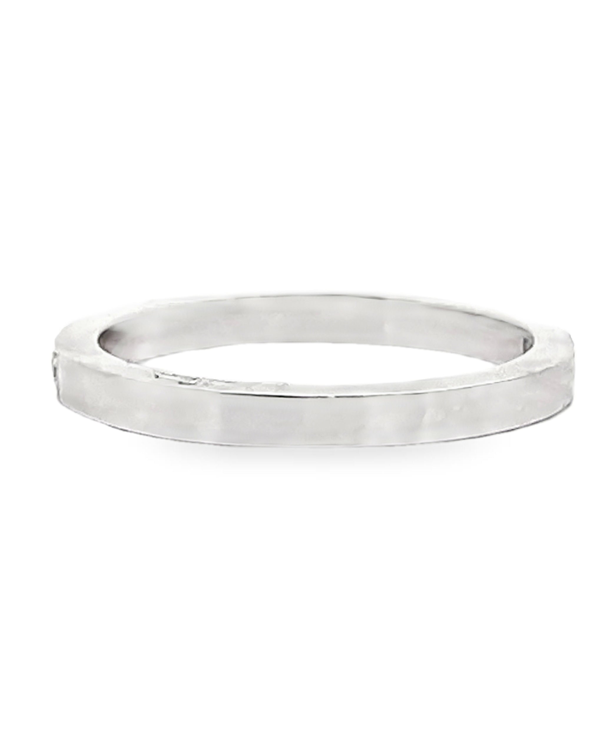 Tacori 2630 18K White Gold Dantela Wedding Band with Half Way Diamonds 0.22 Cts