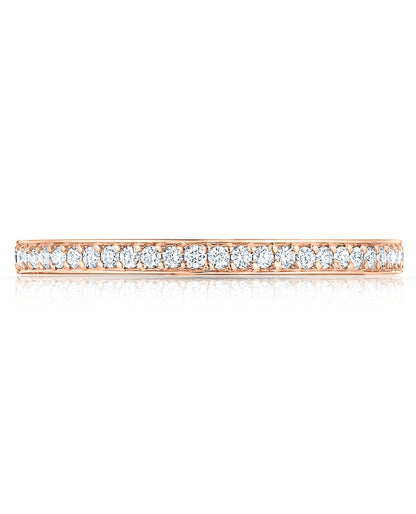 Tacori 2630 BMD Dantela 18K Rose Gold Eternity Band Size 6.5