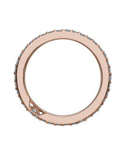 Tacori 2630 BMD Dantela 18K Rose Gold 0.43 Carat Diamond Eternity Band Ring