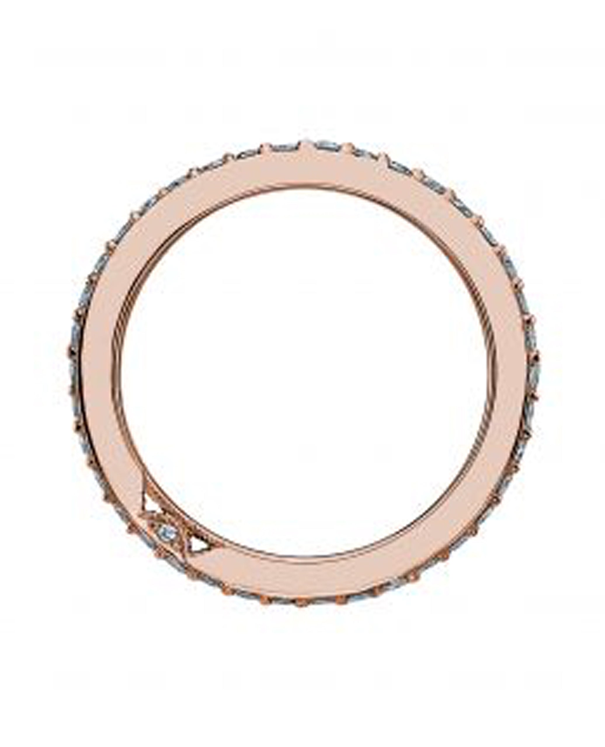 Tacori 2630 BMD Dantela 18K Rose Gold Eternity Band Size 6.5