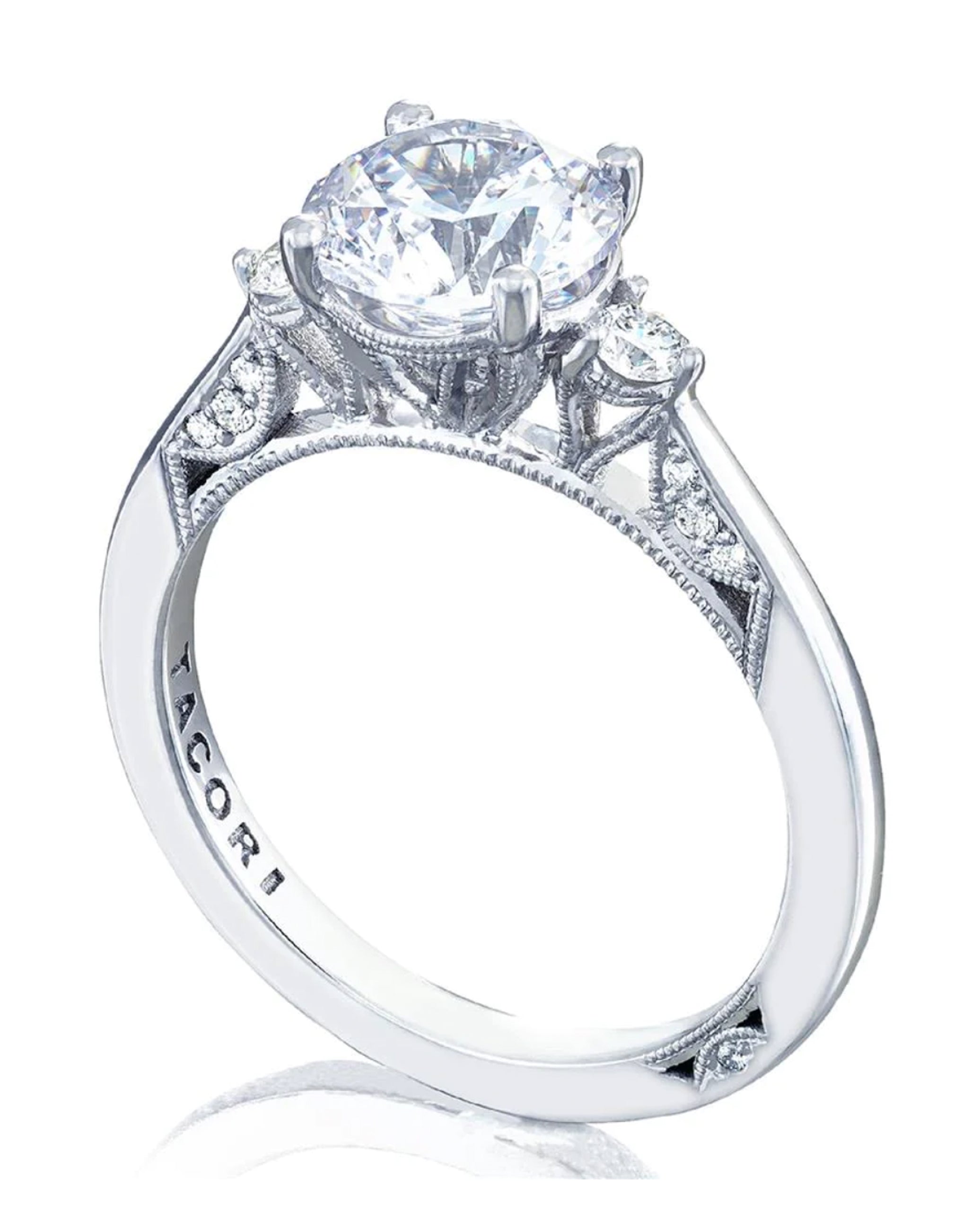 Tacori 2656RD6.5 Simply Tacori Three Stone Engagement Ring