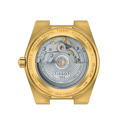 Tissot PRX 35mm Powermatic 80 Swiss Automatic Watch with Gold Color Dial