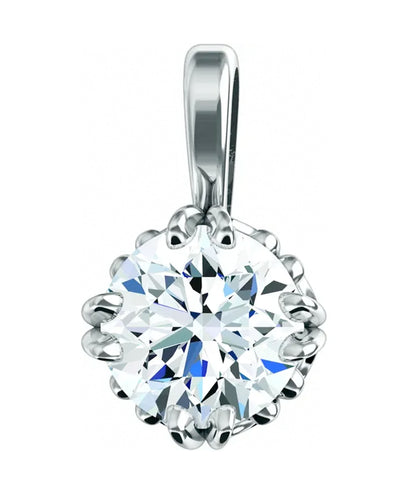 Platinum Scroll Pendant