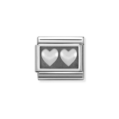 Nomination Composable 330102/02 Double Heart