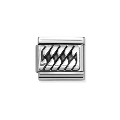 Nomination Composable Link 330102/59 Plated Detail Braid