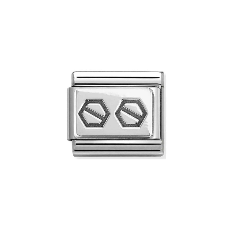 Nomination Composable 330102/62 Double Hexagonal Screws