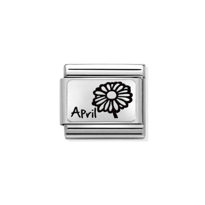 Nomination Composable Link 330112/16 April Flower Plate