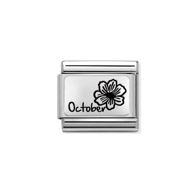 Nomination Composable Link 330112/22 October Flower Plate