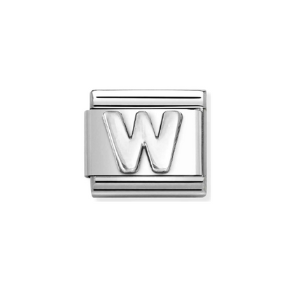 Nomination Composable 330113/23 Silver W Initial