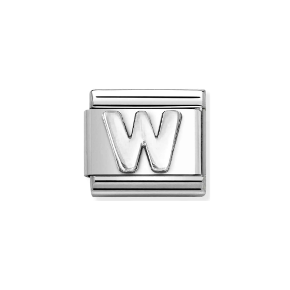 Nomination Composable 330113/23 Silver W Initial