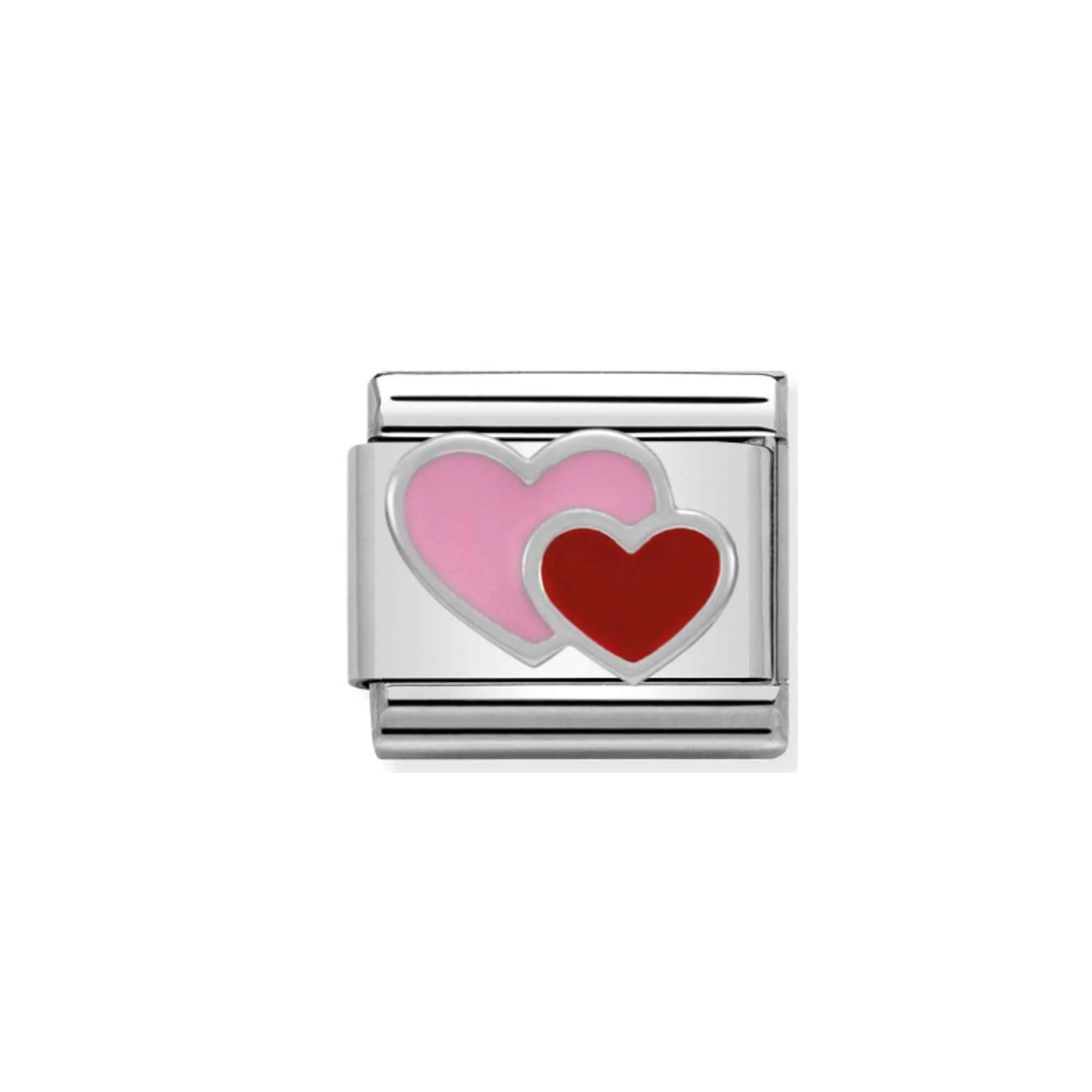 Nomination Composable 330202/16 Pink and Red Heart Link