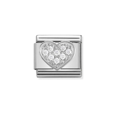 Nomination Composable Link 330304/01 Heart with CZ