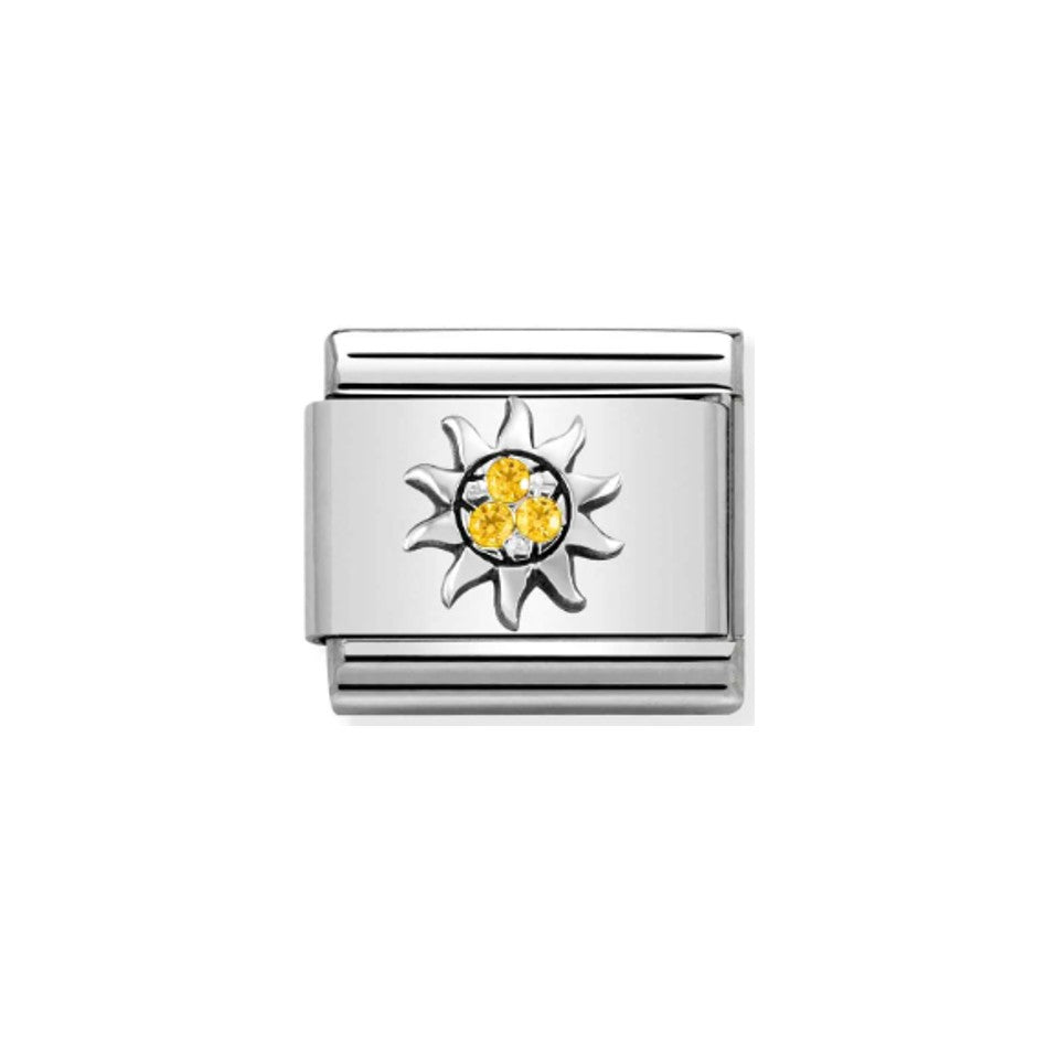 Nomination Composable 330304/29 Sun with Yellow CZ