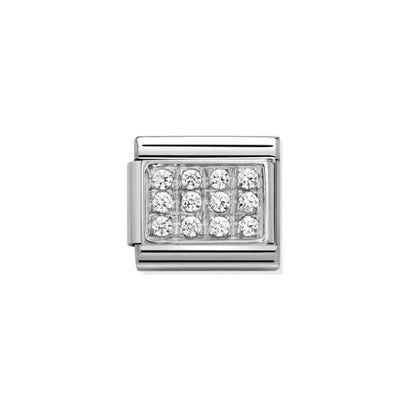 Nomination Composable Link 330307/01 White CZ Link