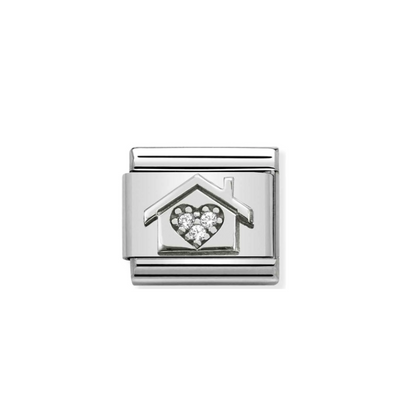 Nomination Composable Link 330311/11 Home with Heart Classic Symbols