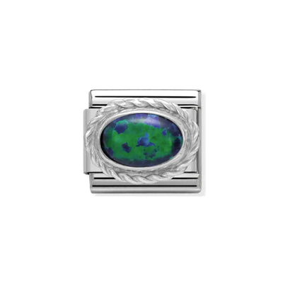 Nomination Composable Link 330503/26 GREEN Opal