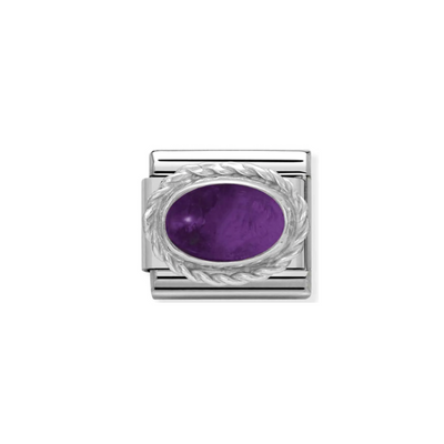 Nomination Composable 330504/02 Amethyst Link