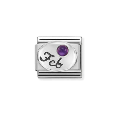 Nomination Composable 330505/02 February Amethyst Classic Symbols Charm