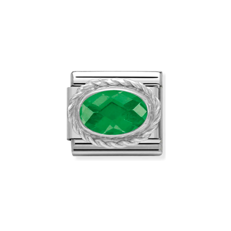 Nomination Composable 330604/027 Emerald Green Faceted CZ