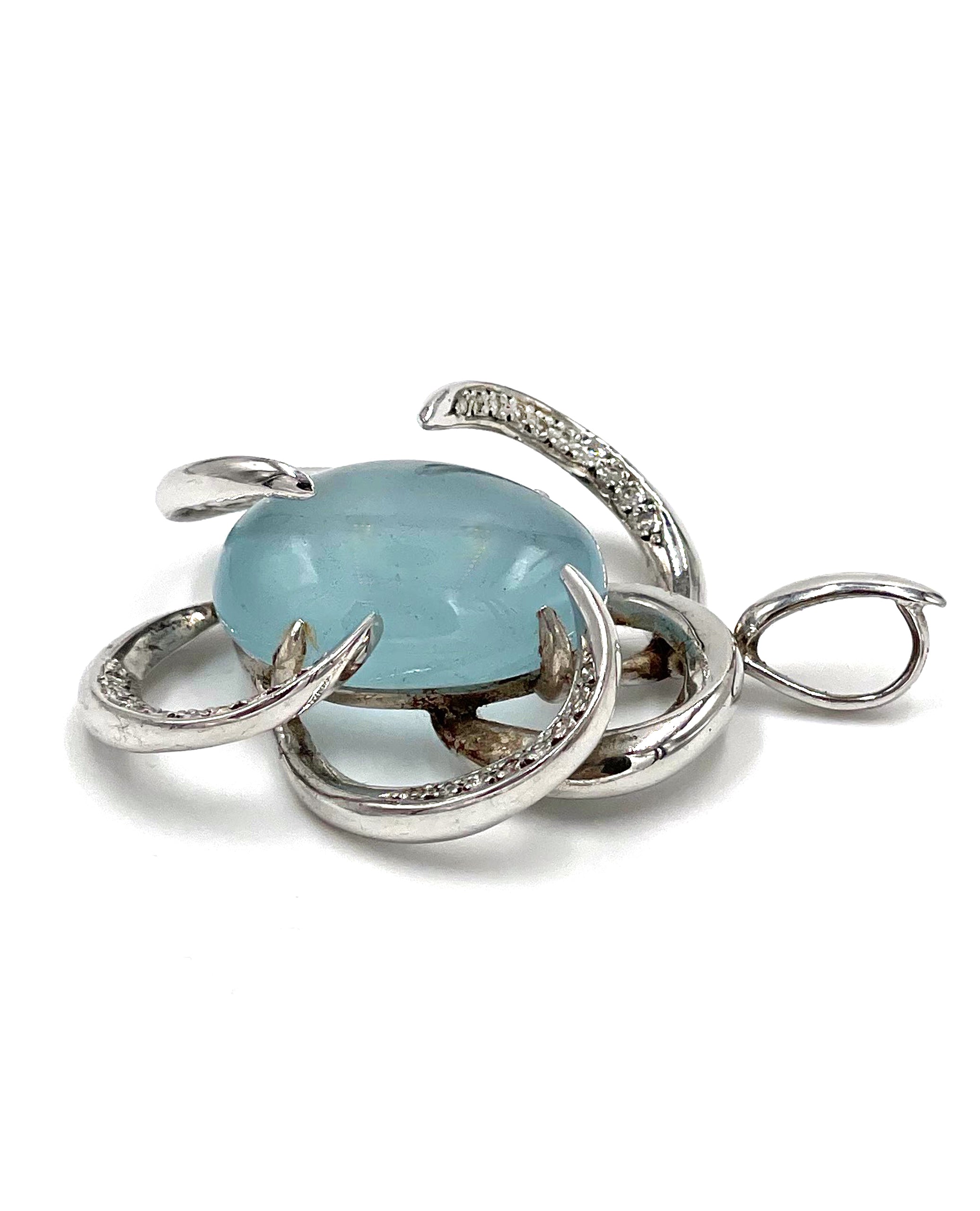 Pre-owned 18K White Gold Pendant by Ilias Lalaounis