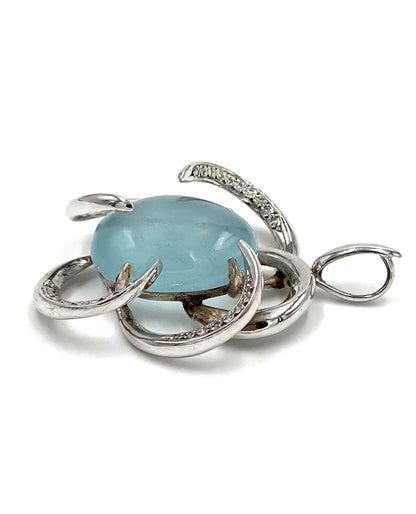 Pre-owned 18K White Gold Pendant by Ilias Lalaounis