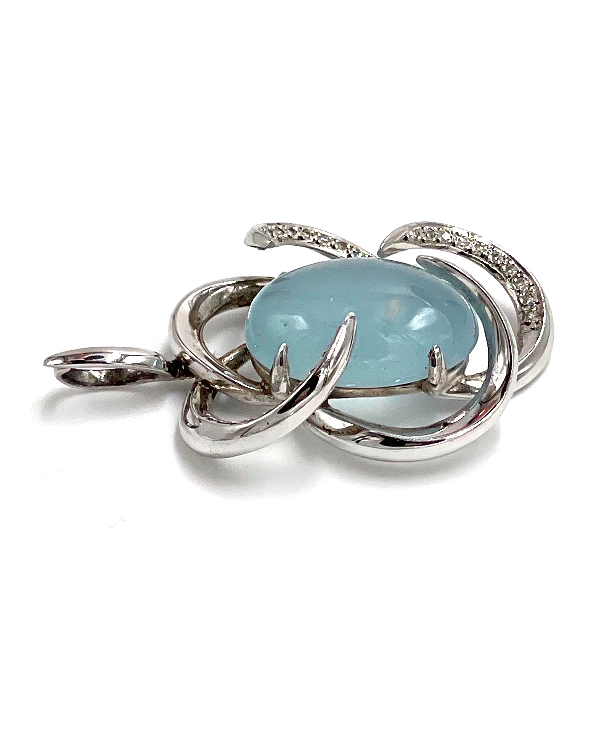 Pre-owned 18K White Gold Pendant by Ilias Lalaounis