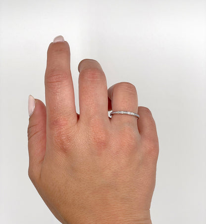 Ritani 31694AARWG 18K White Gold Eternity Band with Diamonds 0.22 Carats