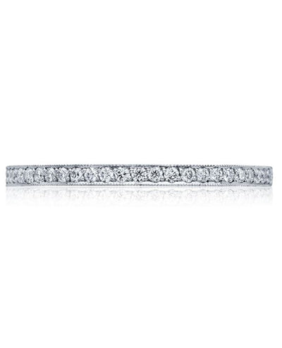 Tacori 41-1.5W 18K White Gold Wedding Band with Diamonds 0.17 Carats