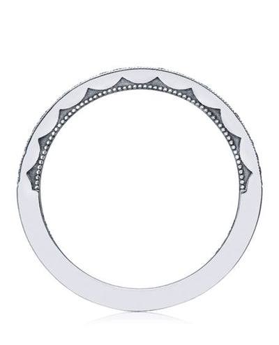 Tacori 41-1.5W 18K White Gold Wedding Band with Diamonds 0.17 Carats