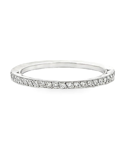 Tacori 41-1.5W 18K White Gold Wedding Band with Diamonds 0.17 Carats