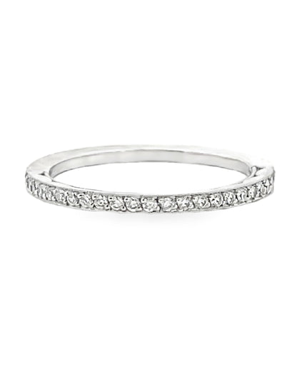 Tacori 41-1.5W 18K White Gold Wedding Band with Diamonds 0.17 Carats