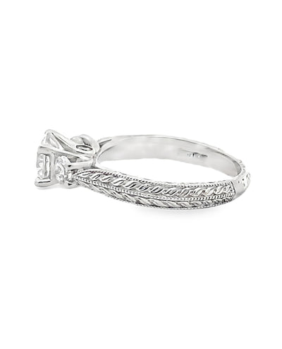 Scott Kay M11729 Vintage Crown Engagement Ring