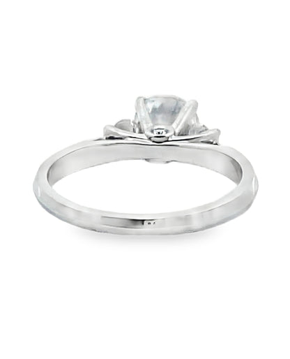 Scott Kay M0722RD07PP Three Stone Crown Engagement Ring Setting for Round Center Stone