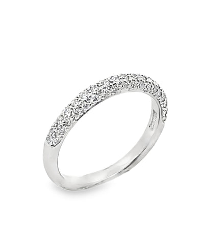 Scott Kay B1165RD10PP Platinum Contemporary Band with Diamonds 0.44 Carats