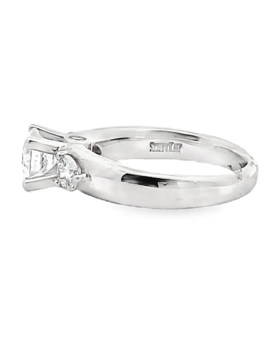 Scott Kay M1082 Contemporary Platinum Engagement Ring with 0.46 Carats