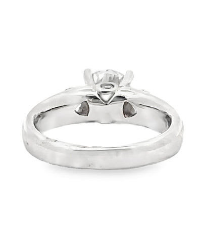 Scott Kay M1082 Contemporary Platinum Engagement Ring with 0.46 Carats