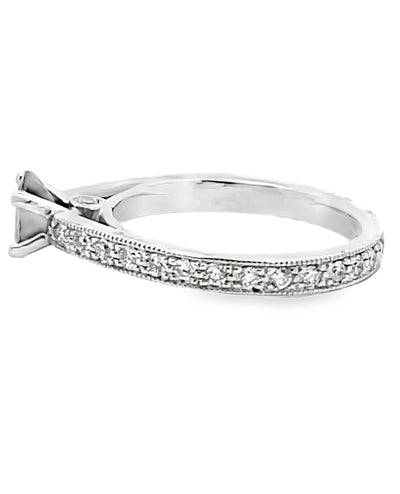 Platinum Scott Kay Sapphire & Diamond Ring