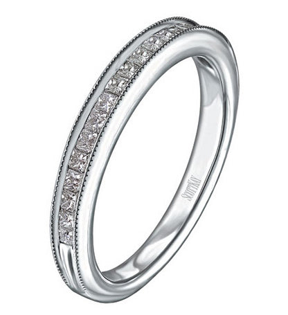 Platinum Scott Kay 'Contemporary' Diamond Band- Size 6.75