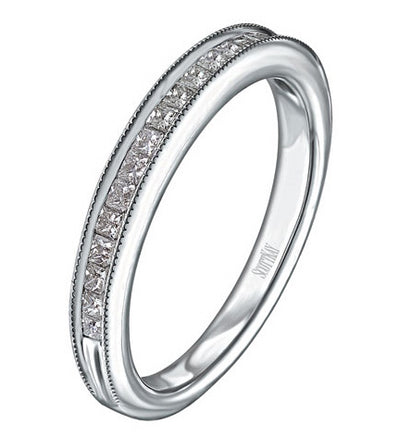 Scott Kay B1155QD10PP Platinum Contemporary 0.35 Carats Diamond Band Ring