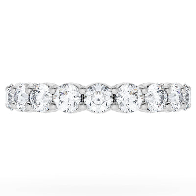 Tacori 415 Founder's Collection 14K White Gold, Half Way Around Band Ring with 1.30 Carats Round Natural Diamonds