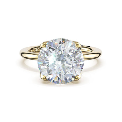 Tacori 445 RD 10 FY Sculpted Crescent, Round Sculpted Petal-Prong Solitaire Setting in 14K Yellow Gold