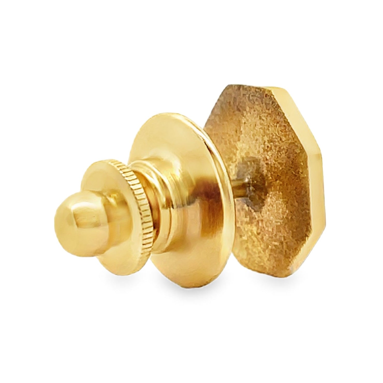 14K Yellow Gold Octagonal Tie Tack - 1.90 Grams