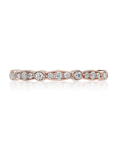 Tacori 47-2ETPK 18K Rose Gold Eternity Band with Diamonds 0.43 Carats