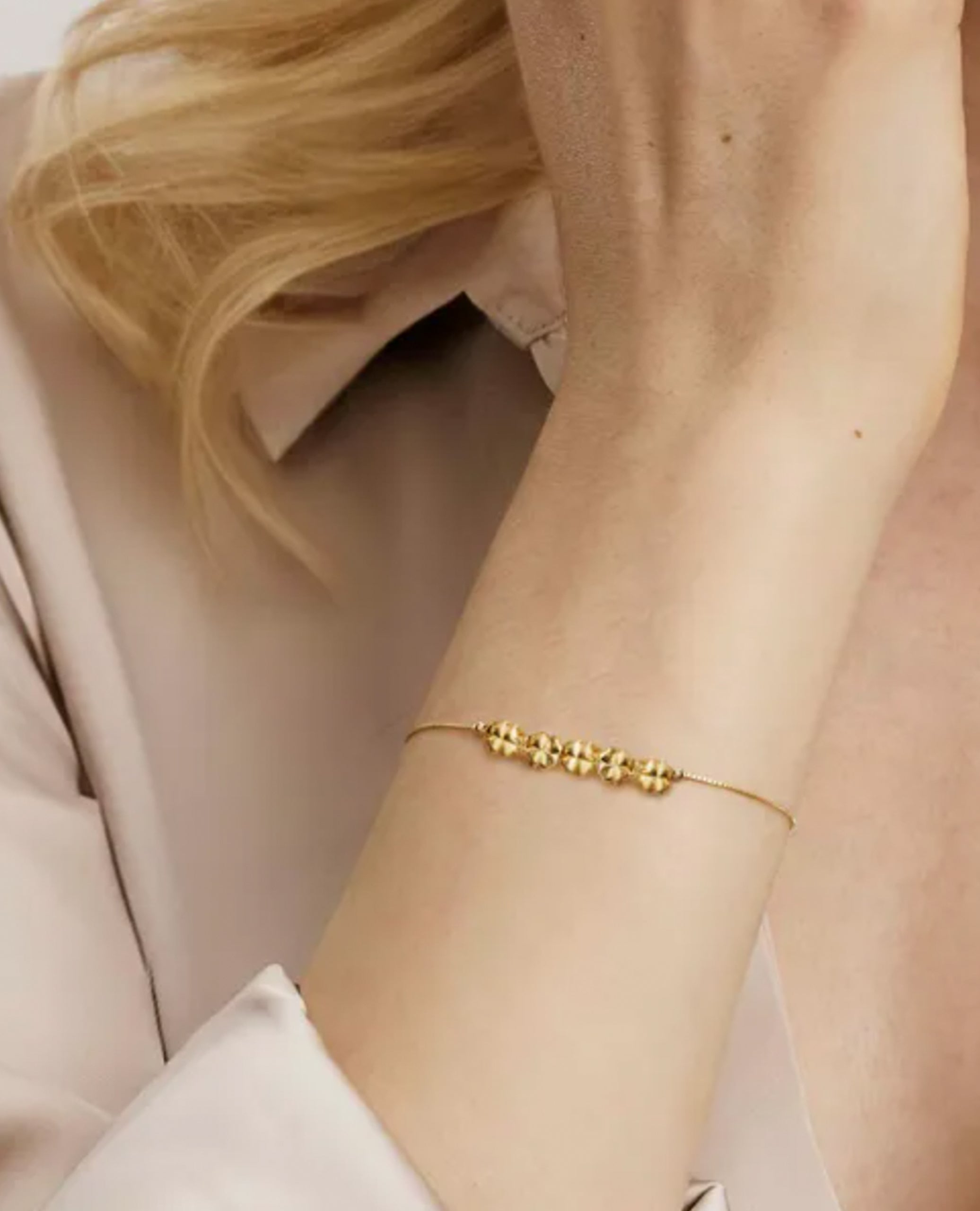Nomination 241303/003 Armonica Bracelet Four Leaf Clover Gold Plating